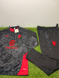 Tuta Calcio Milan Nero/Rosso