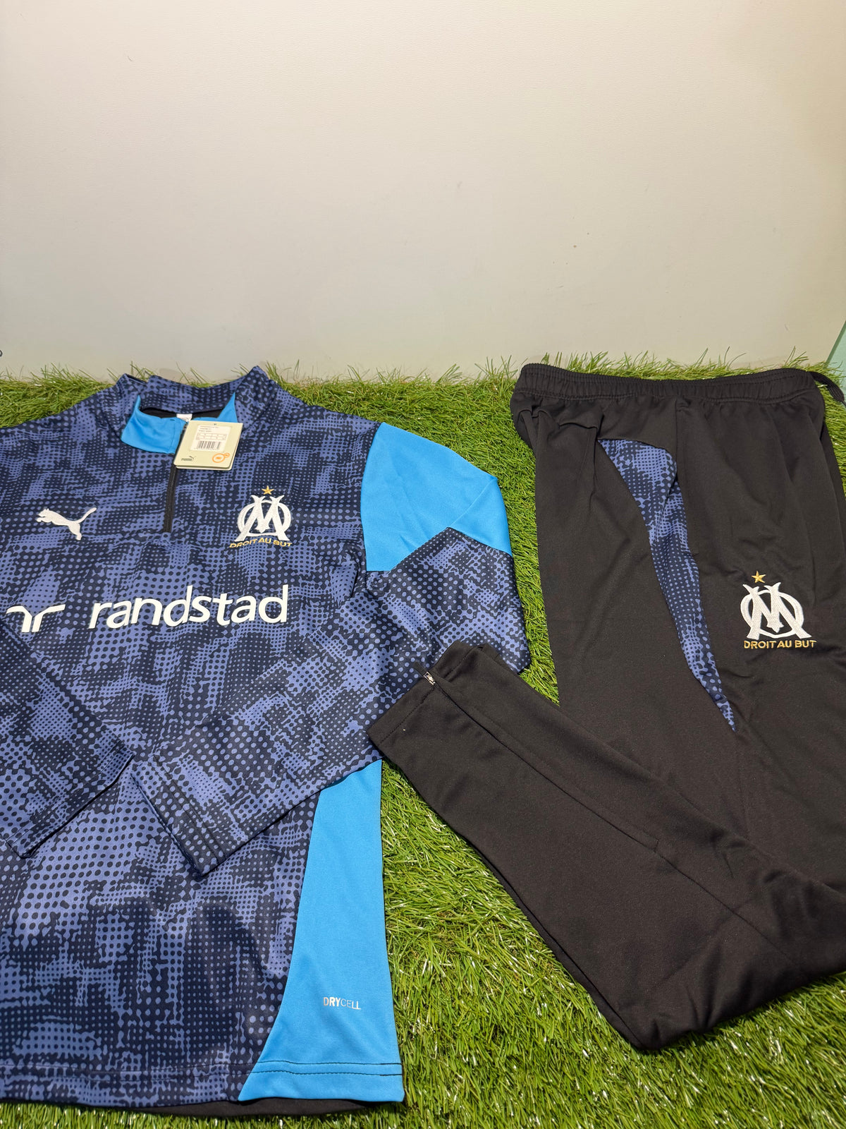 Tuta Calcio Marsiglia Celeste/Nero