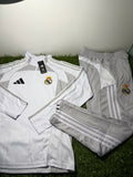 Tuta Calcio Real Madrid Grigia/Bianca