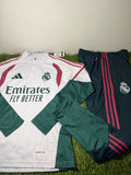 Tuta Calcio Real Madrid Bianca/Verde/Bordeaux