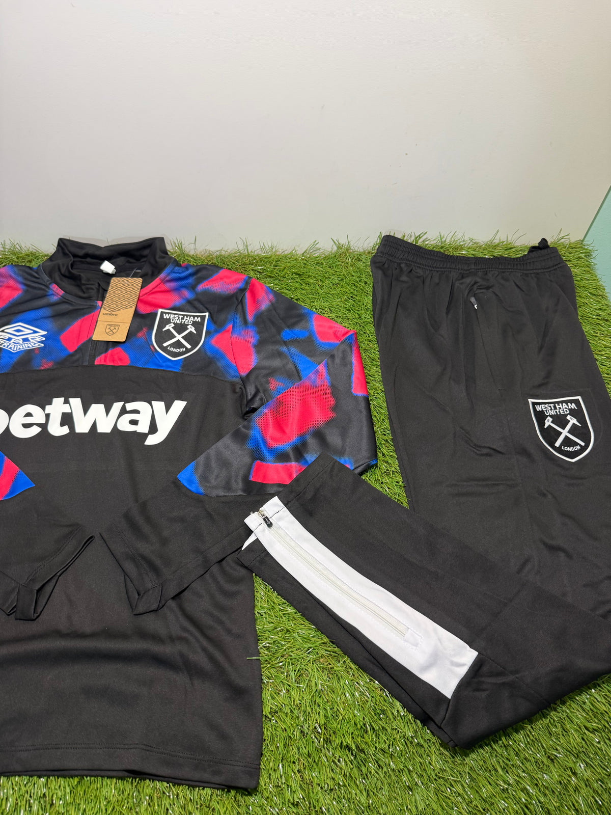 Tuta Calcio West Ham Nero/Rosso/Blu