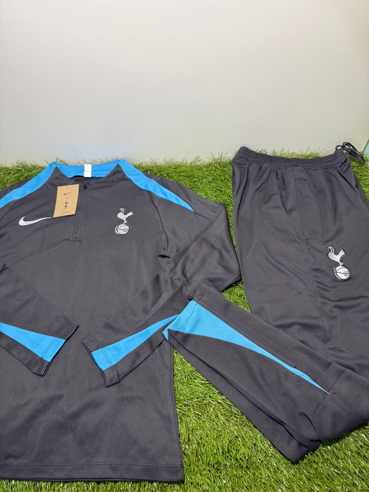 Tuta Calcio Tottenham Grigio/Celeste