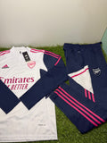 Tuta Calcio Arsenal Bianco/Blu/Fucsia