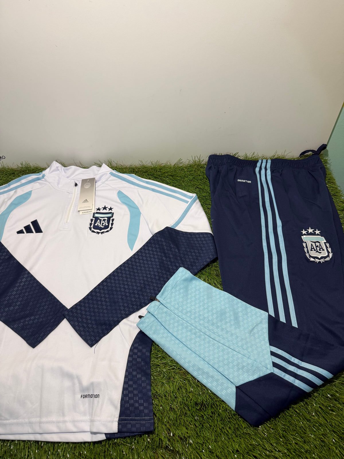 Tuta Calcio Argentina Bianco/Celeste/Blu
