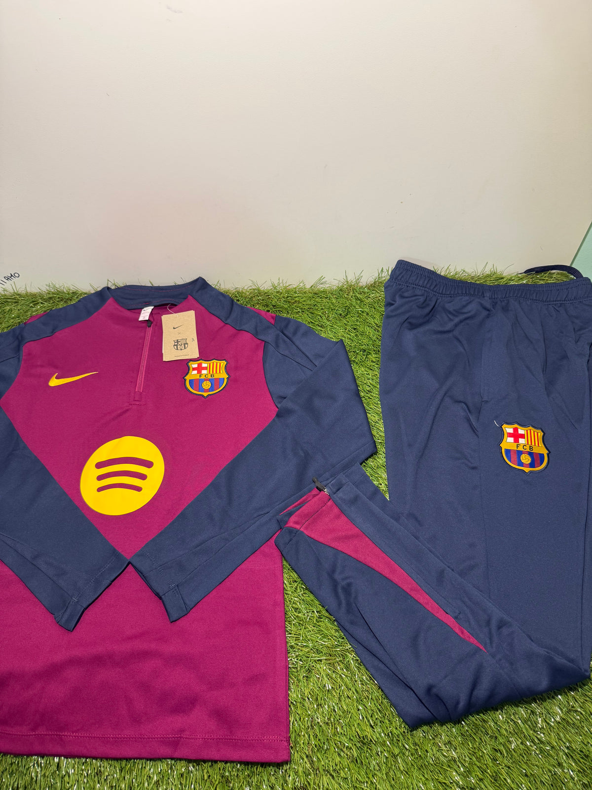 Tuta Calcio Barcellona Bordeaux/Blu