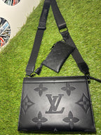Louis Vuitton Duo Messenger Empreinte Giant Nero