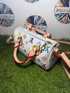 Louis Vuitton Speedy Nano Multicolor Bianco
