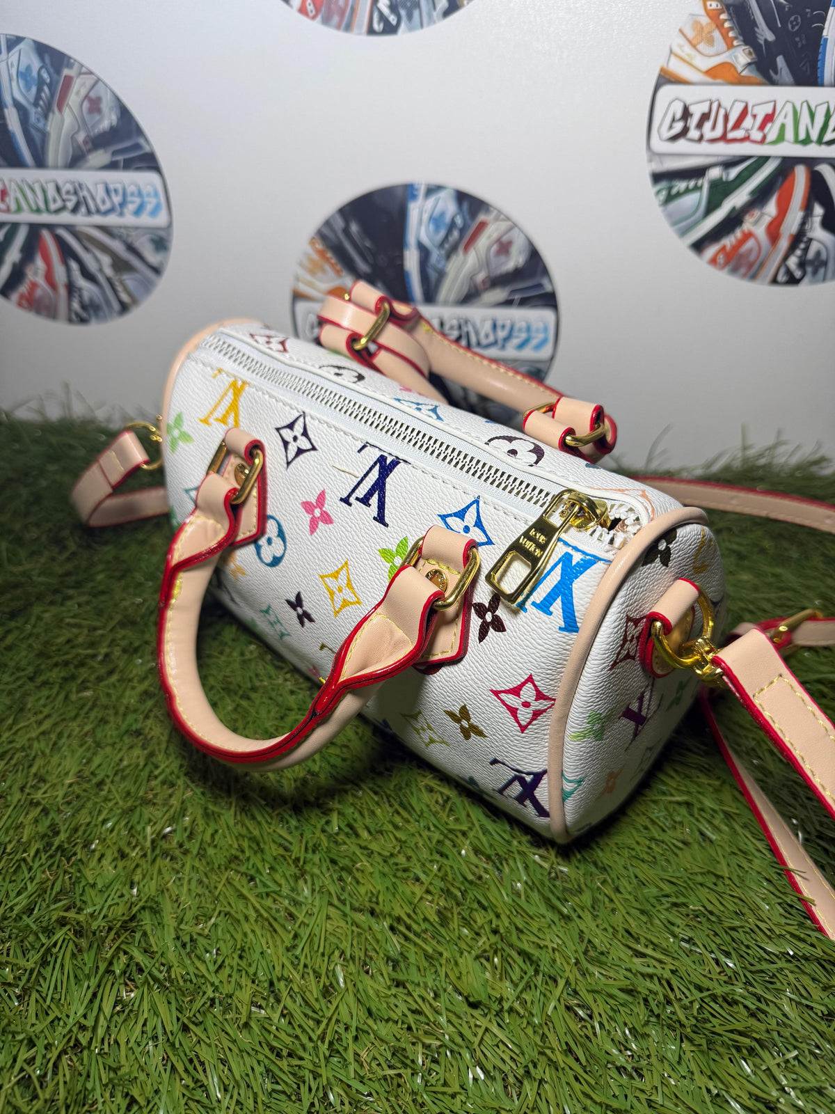 Louis Vuitton Speedy Nano Multicolor Bianco