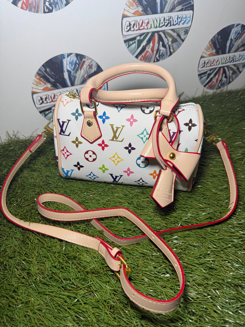 Louis Vuitton Speedy Nano Multicolor Bianco