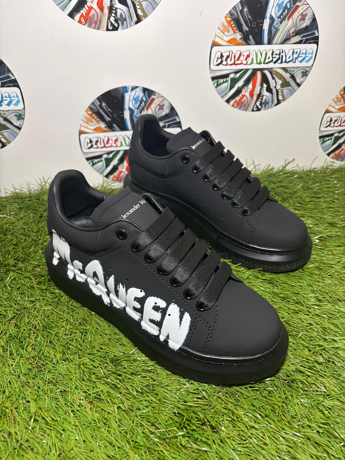 Alexander McQueen Oversized Graffiti - Nera